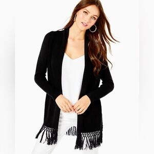 Lilly Pulitzer Tatum Long Fringe Hem Cardigan